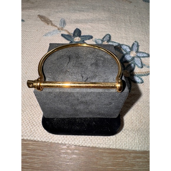 Miansai Screw Cuff Bracelet Gold Tone Bangle Minimalist Jewelry Women‎ - Picture 4 of 9